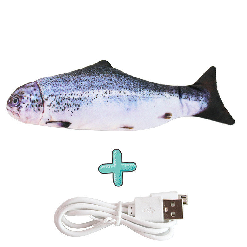 Realistic Flopping Fish Toy - Interactive USB Fun