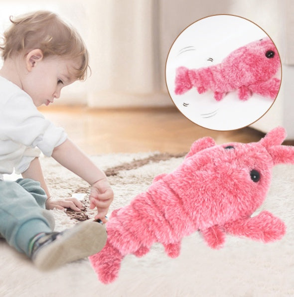 Viral Electric Jumping Shrimp Toy - USB Rechargeable