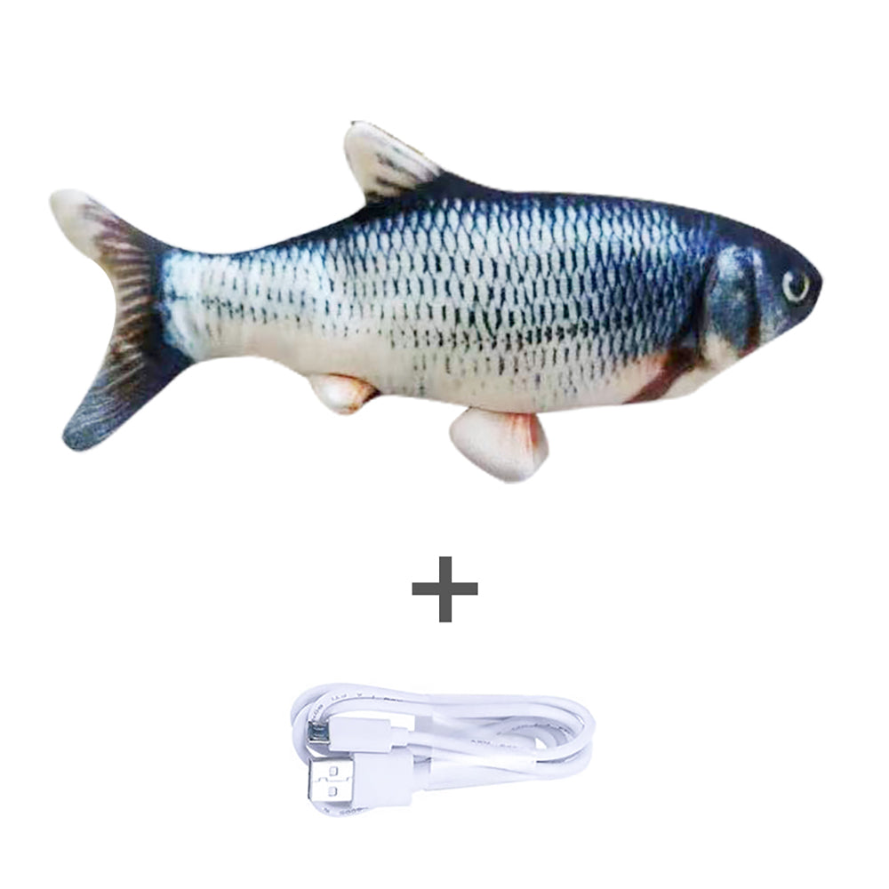 Realistic Flopping Fish Toy 30cm - No Catnip Version