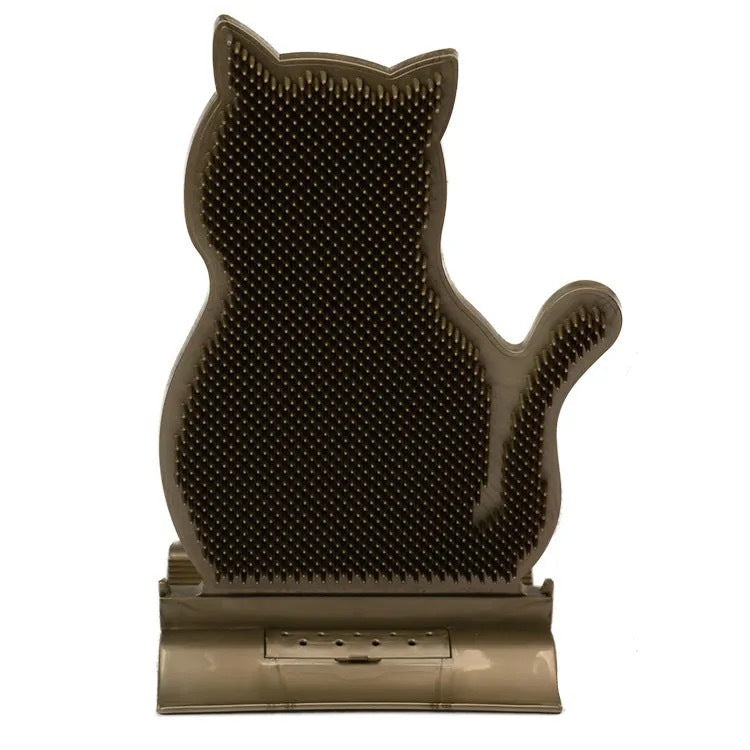 Catnip-Powered Corner Groomer - Shed Control & Massage