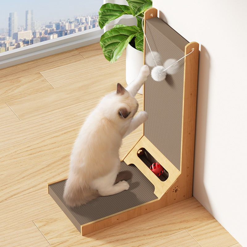 Premium Vertical Cat Scratch Board - Wear-Resistant L-Shape