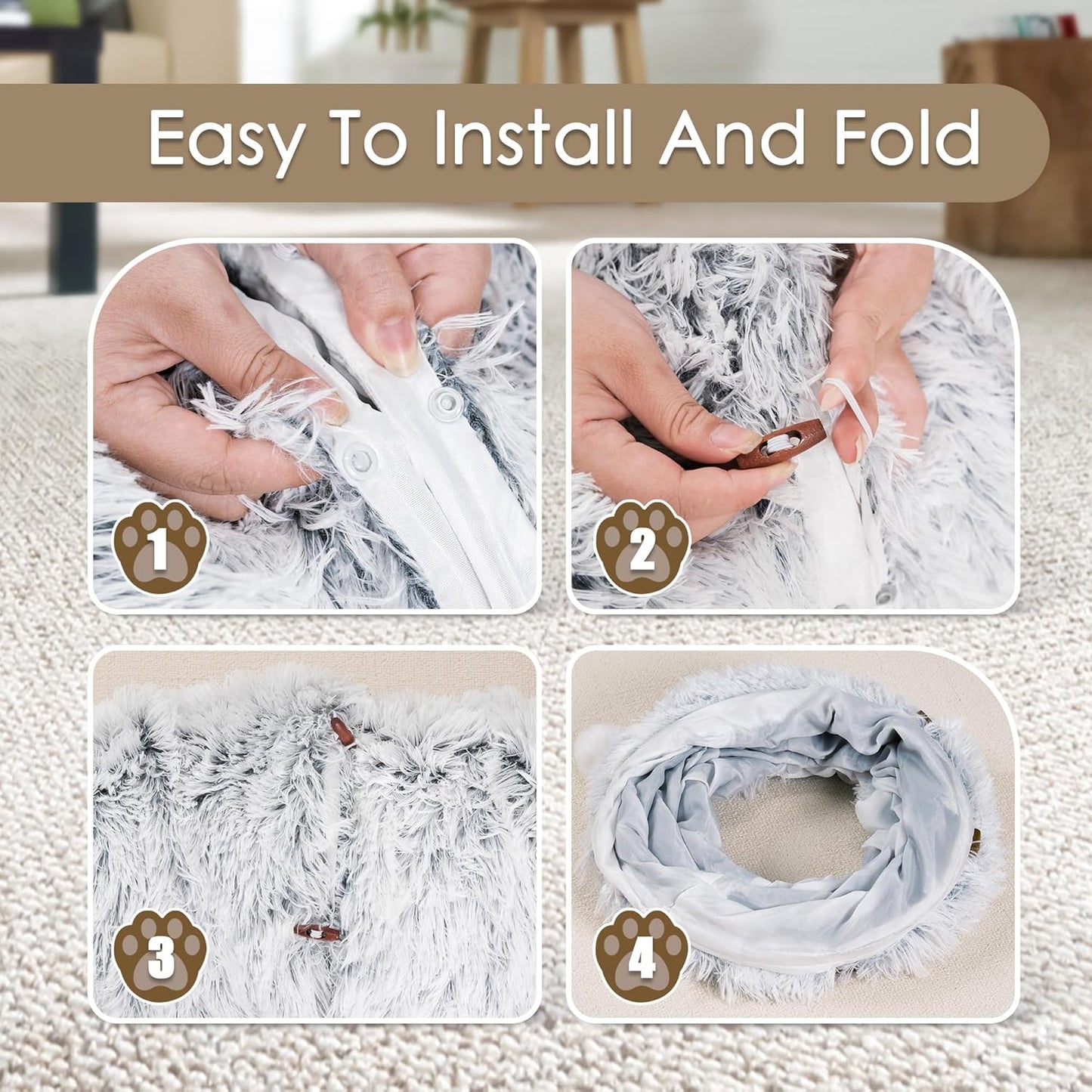 Cozy Cat Tunnel Hideaway