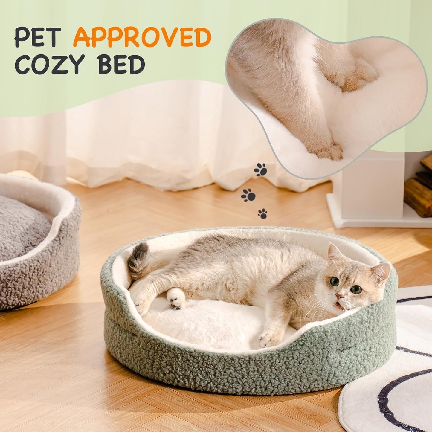 Cozy Paws Pet Washable Pet Bed