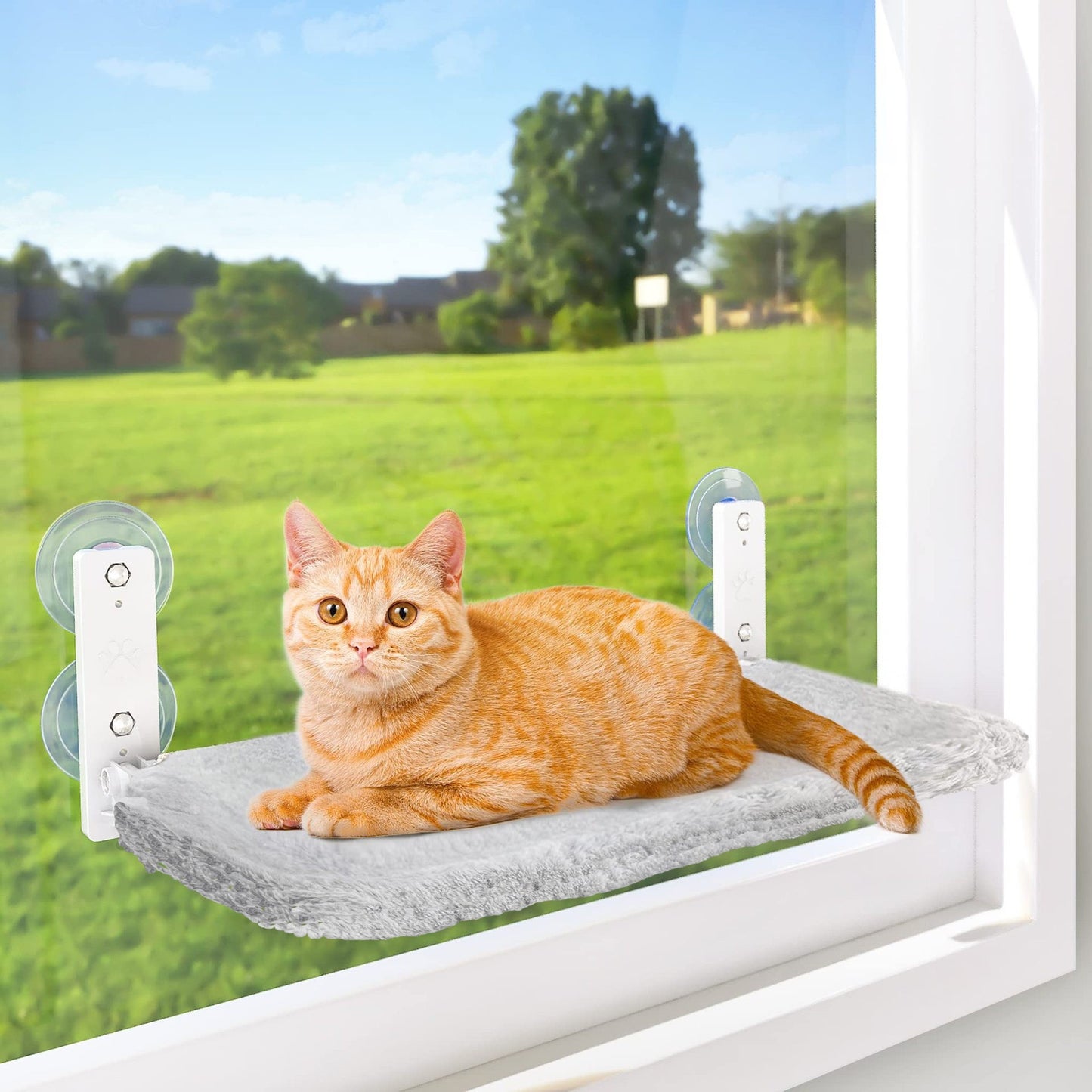 Window Cat Hammock - Cordless Suction Cup Perch