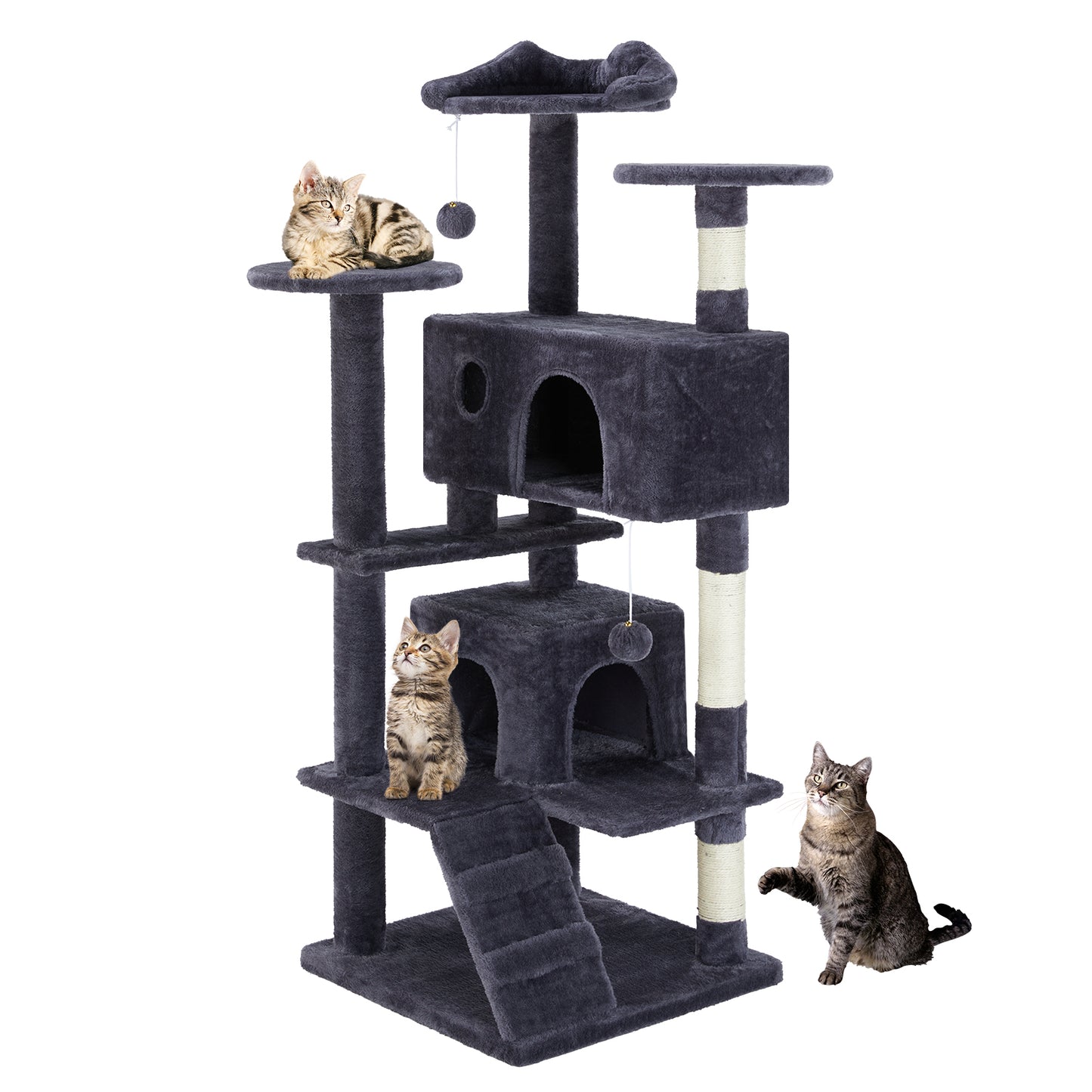 Premium Cat Tree 54in - Multi-Level Climbing Paradise