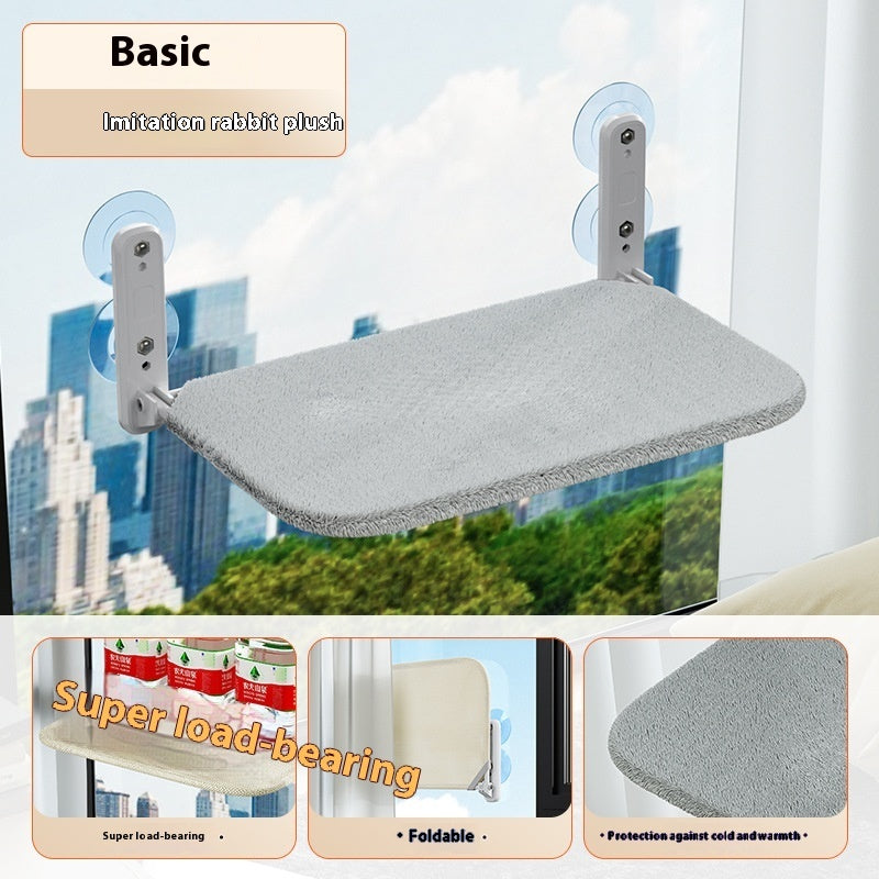 Window Suction Cup Cat Hammock - Balcony Perch 52cm