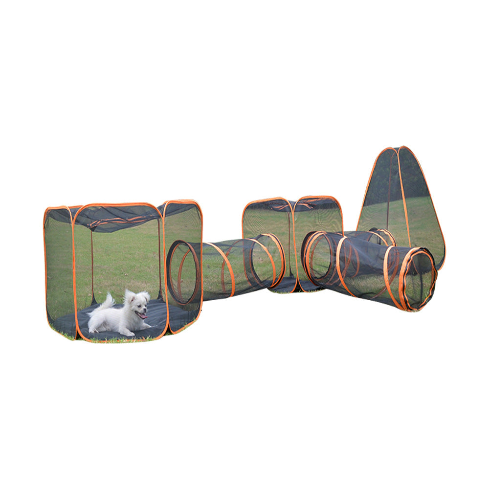 Pet Folding Toy Outdoor Game Channel Fence