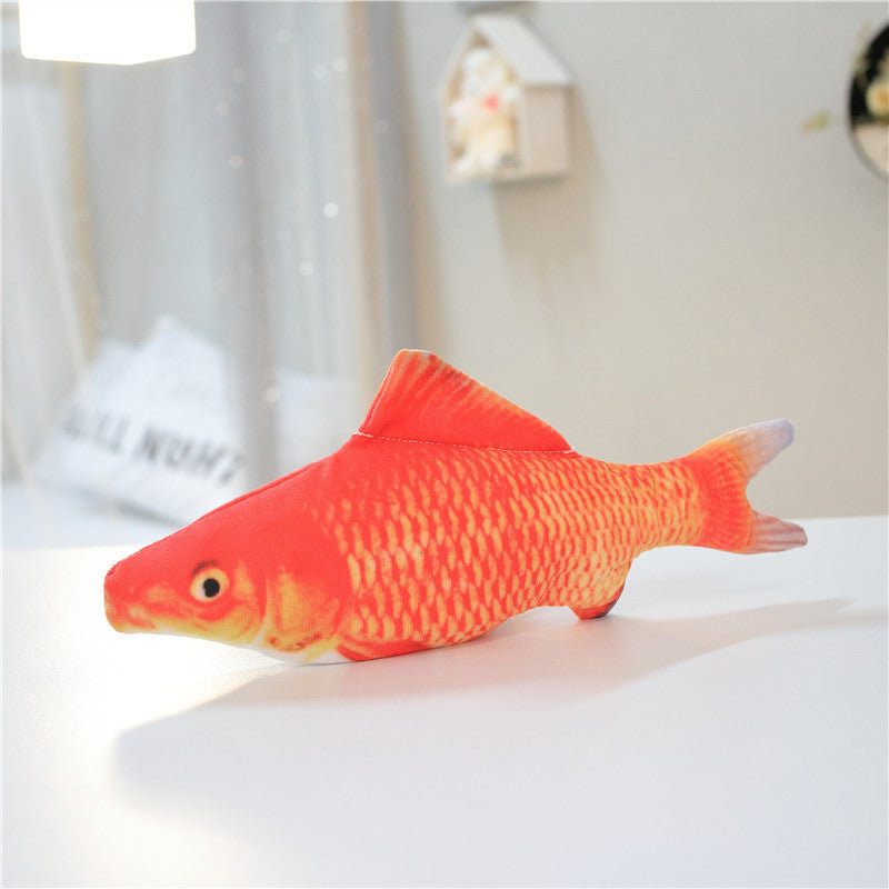 Realistic Flopping Fish Toy 30cm - No Catnip Version