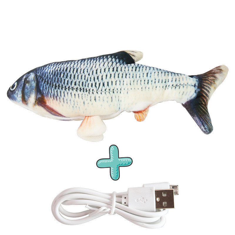 Realistic Flopping Fish Toy - Interactive USB Fun