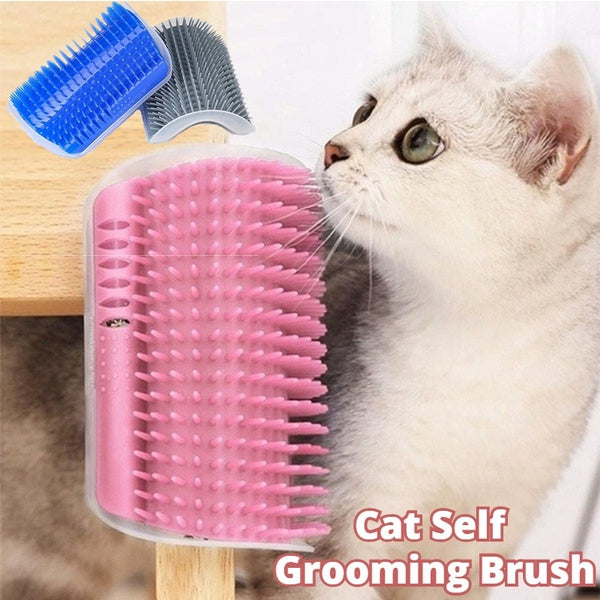 Purrchase Corner Cat Groomer - Self-Massage Brush