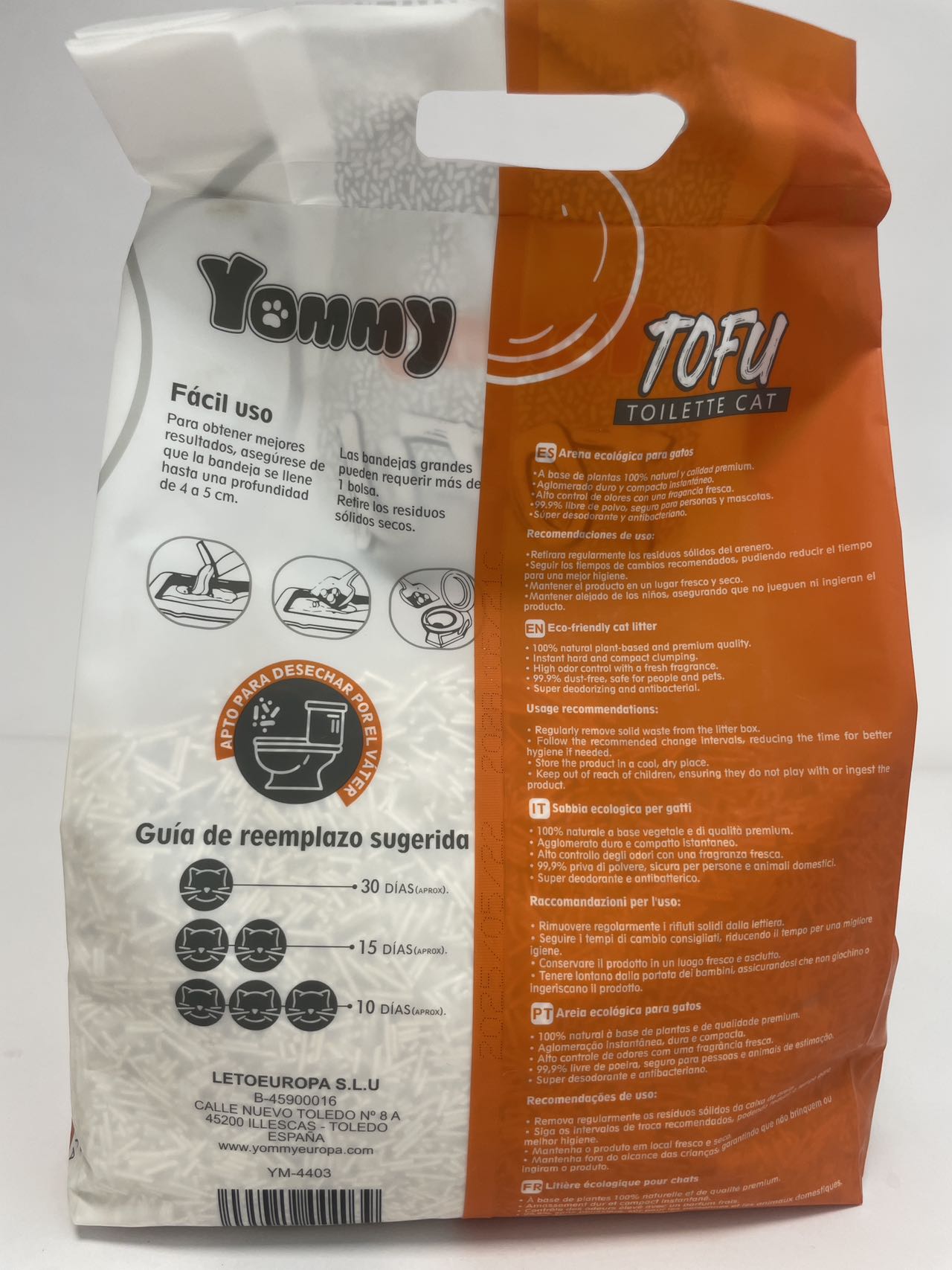 Purrchase Pure Tofu Cat Litter 6L - Eco-Friendly & Odor-Free