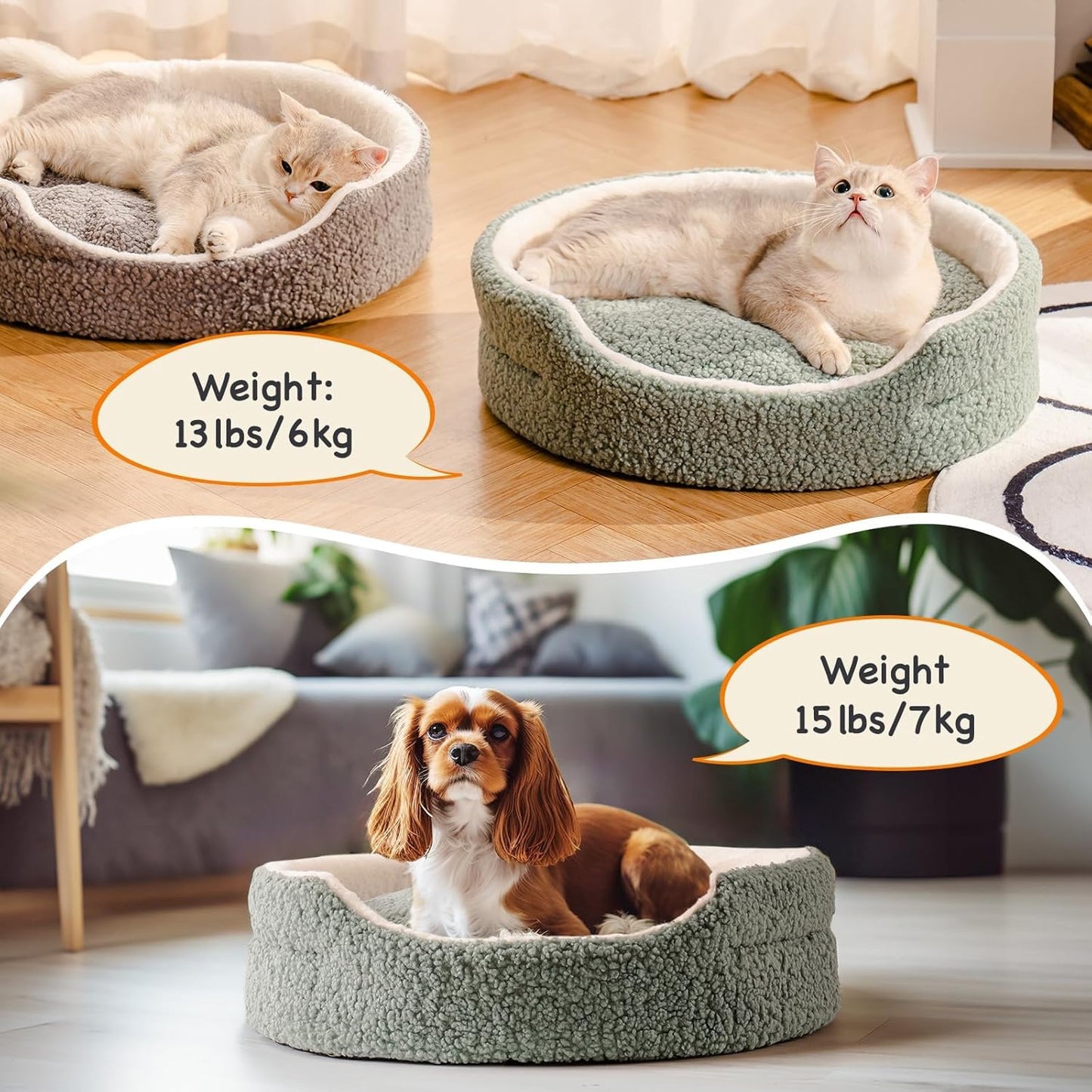 Cozy Paws Pet Washable Pet Bed