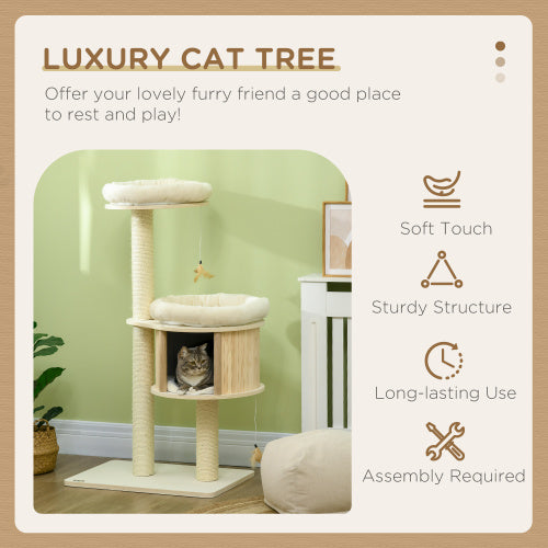 Purrchase 3-Level Cat Tree - Sisal Posts & Play Areas