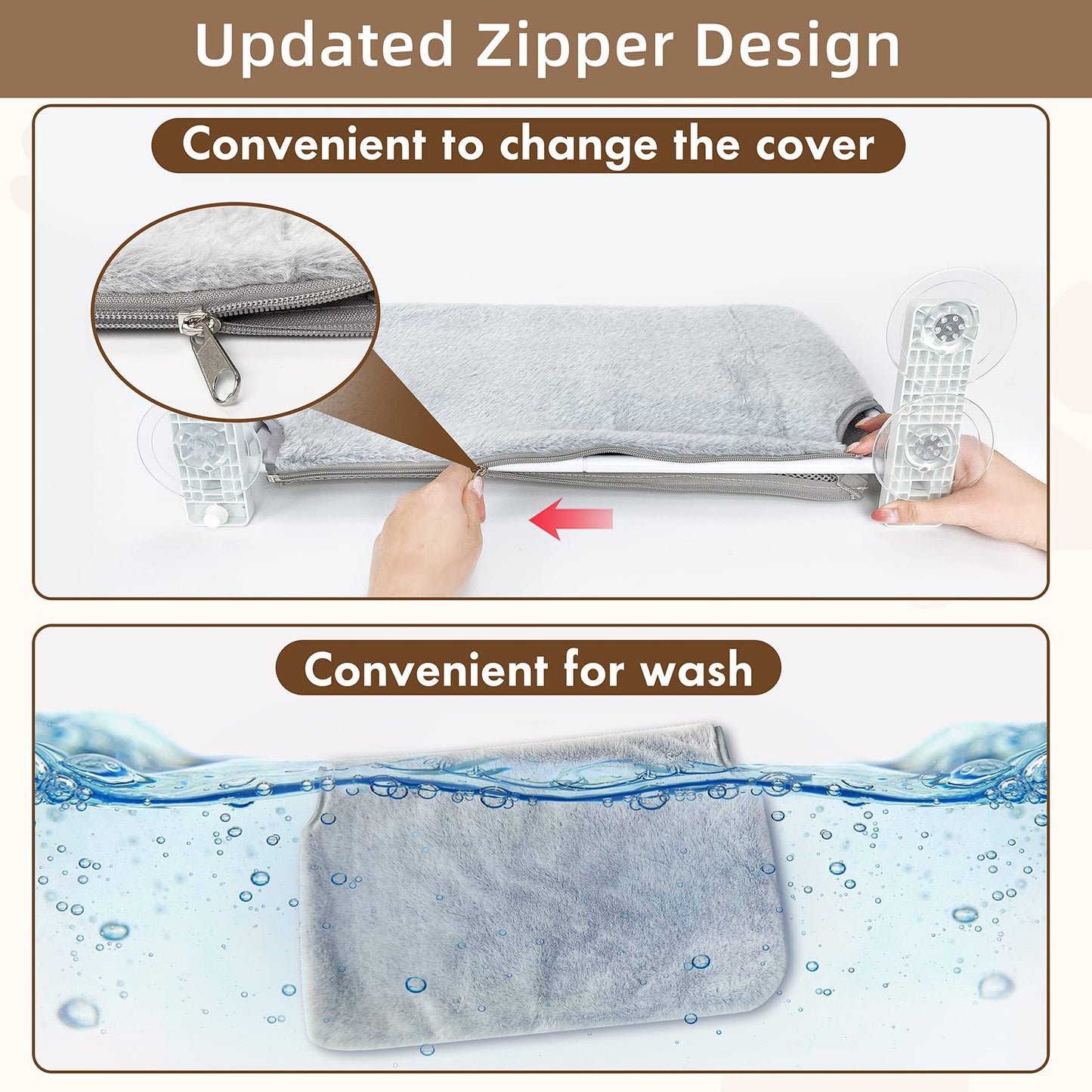 Window Cat Hammock - Cordless Suction Cup Perch