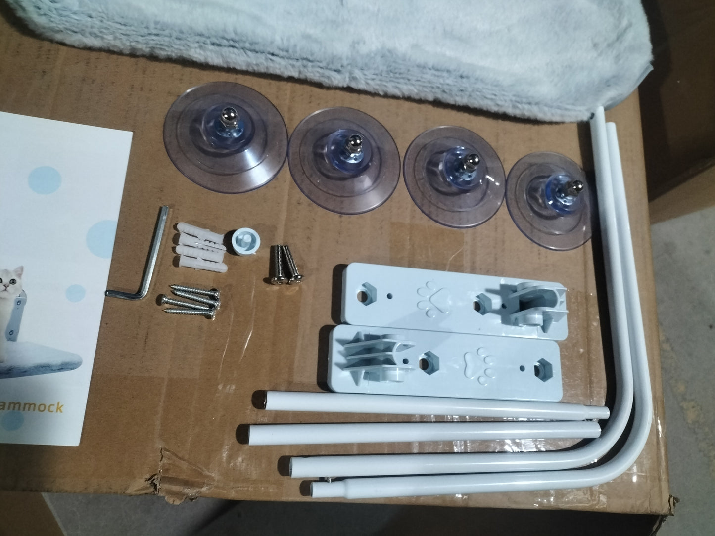 Window Suction Cup Cat Hammock - Balcony Perch 52cm