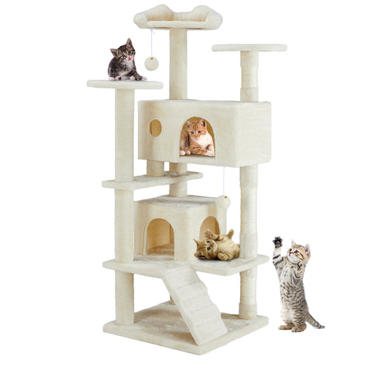 Premium Cat Tree 54in - Multi-Level Climbing Paradise